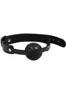 Sex And Mischief Breathable Ball Gag - Black