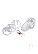 Master Series Clear Captor Chastity Cage With Keys - Large...